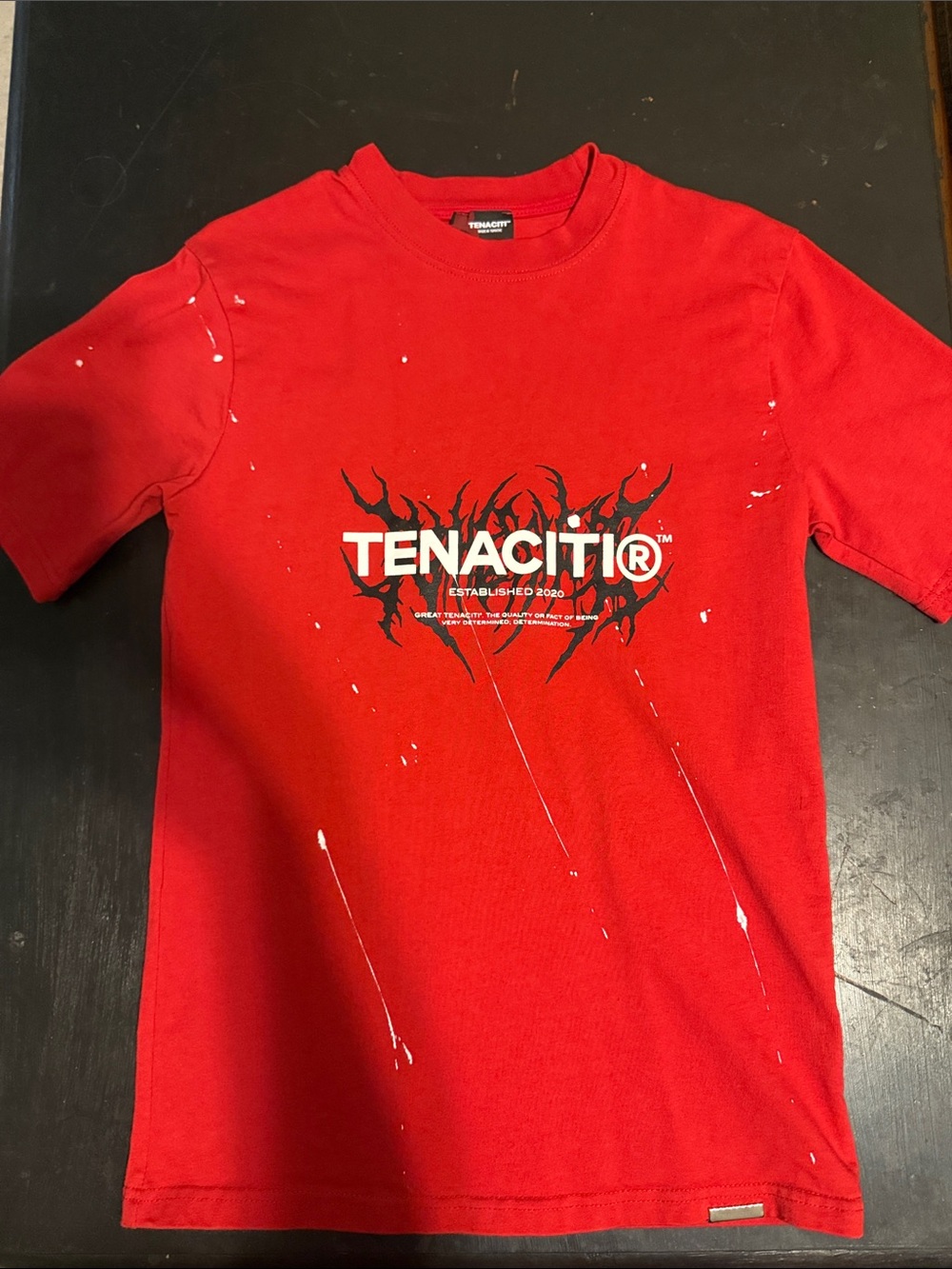 Tenacity Red Logo Short Sleeve Tee
